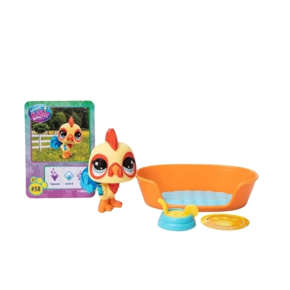 New Littlest Pet Shop Springtime Fun Rooster Easter edition Figure Set kid's toy - Picture 2 of 5